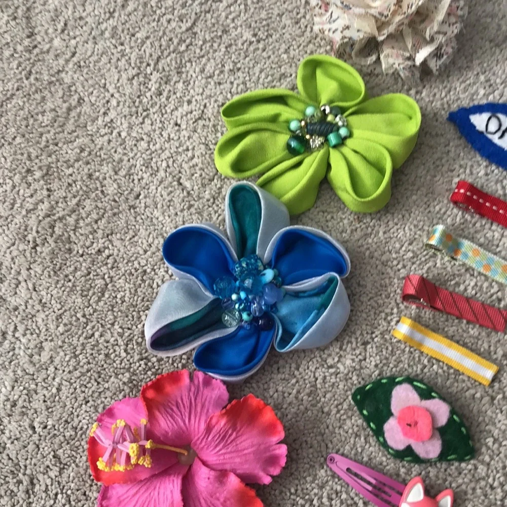 Handmade Girls kids Hair Accessories‎ clip’s barrettes Tie Lot (18) Ballet Shoes